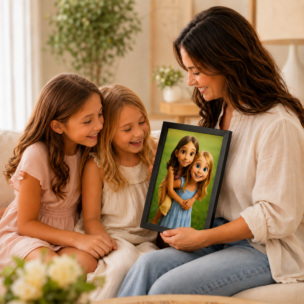 Porta-Retrato Vertical Personalizado com Foto 21x29,7 cm | Com Vidro | Preto, Branco ou Prata