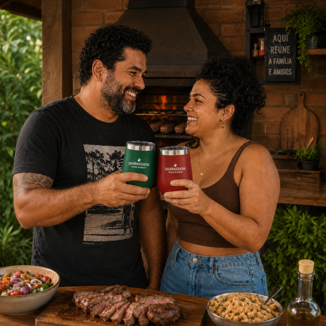 Copo Cuia Térmico 360ml Inox com Tampa Vedada Bebidas Quentes ou Geladas por Horas