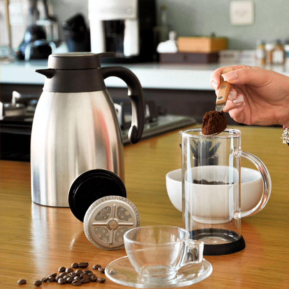 KIT PARA CAFE COM PRENSA FRANCESA - 8 PCS
