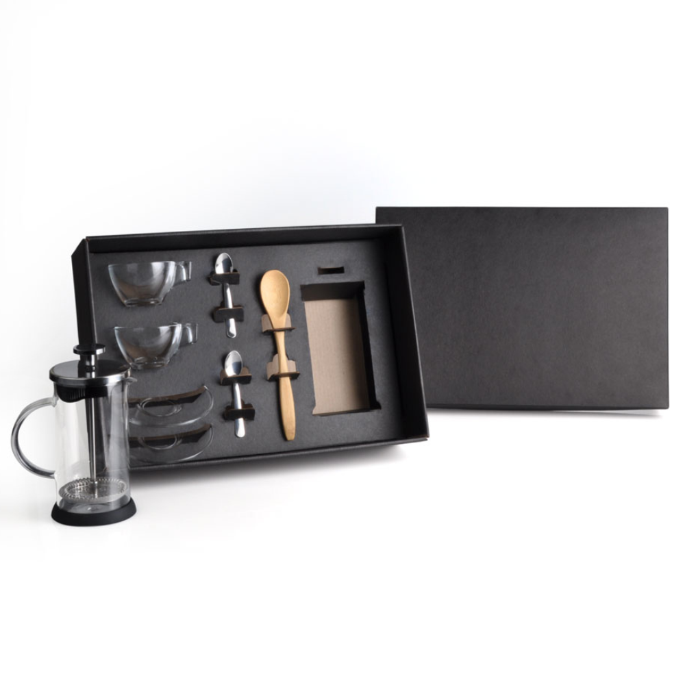 KIT PARA CAFE COM PRENSA FRANCESA - 8 PCS