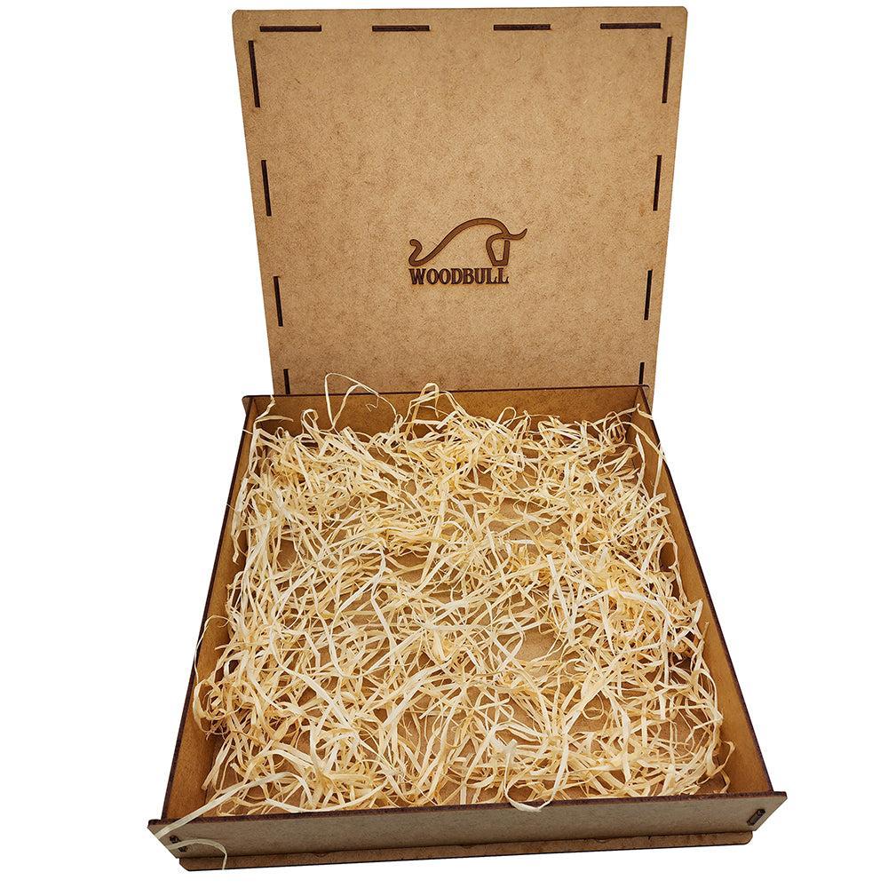 Caixa Para Presente Personalizada Madeira MDF 31x31x6 cm