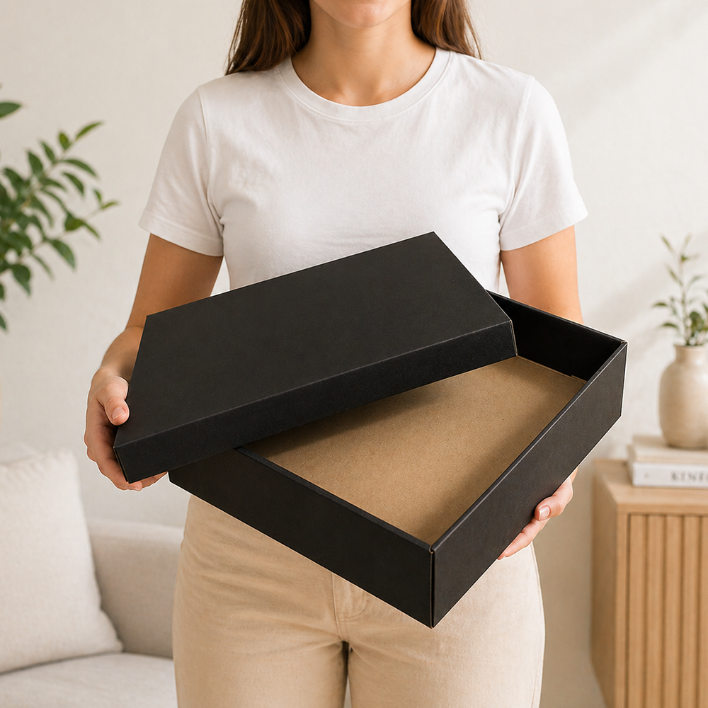 Caixa para Presente com Tampa 43x41x10 cm | Modelo Premium
