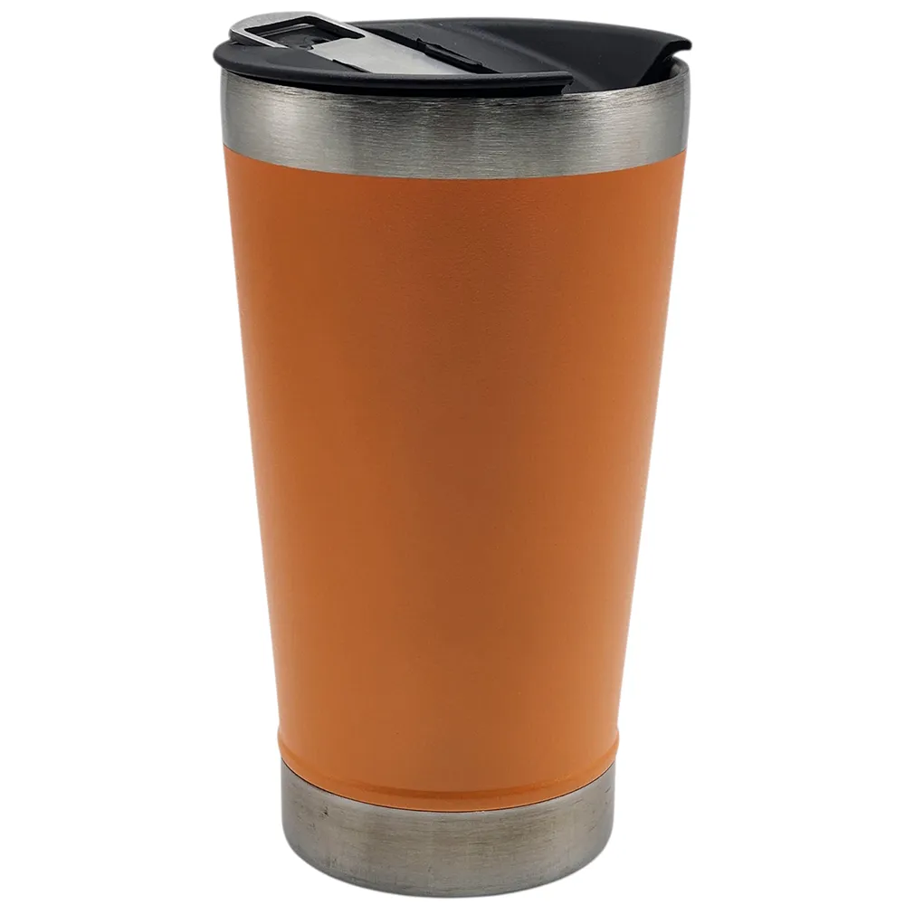 Copo Térmico em Aço Inox 473ml com Tampa Vedada para Bebidas Quentes e Geladas