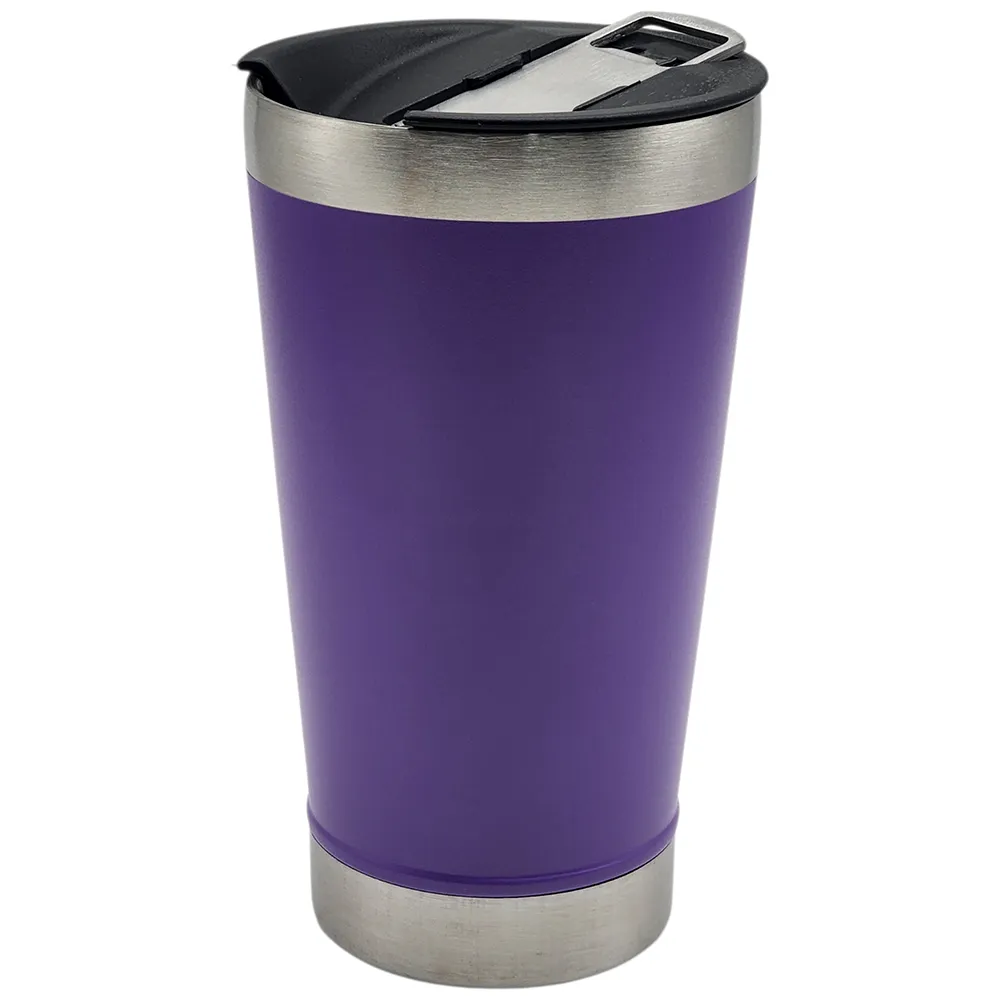 Copo Térmico em Aço Inox 473ml com Tampa Vedada para Bebidas Quentes e Geladas
