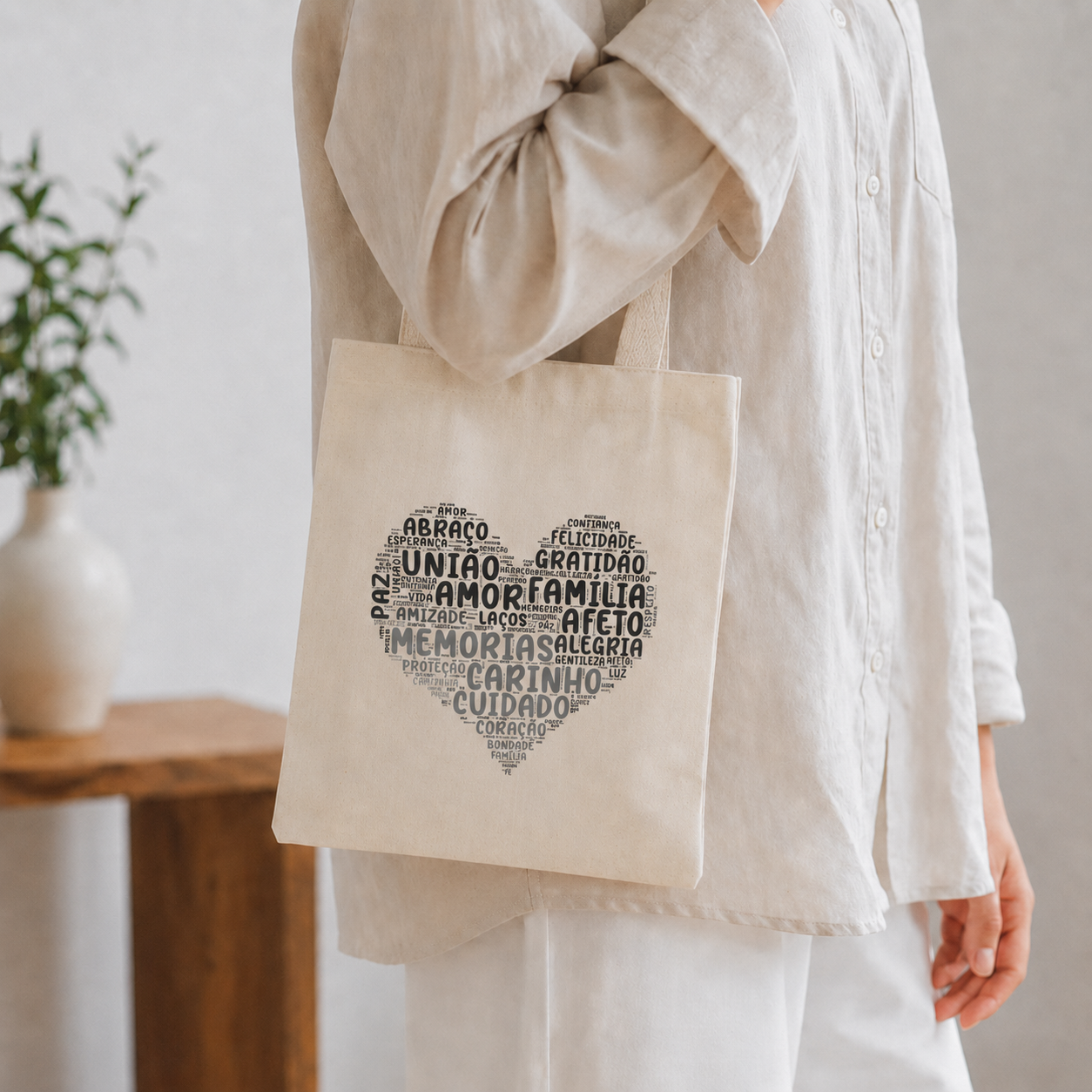 Ecobag Personalizada em Algodão Cru 22x35 cm | Ecológica e Resistente