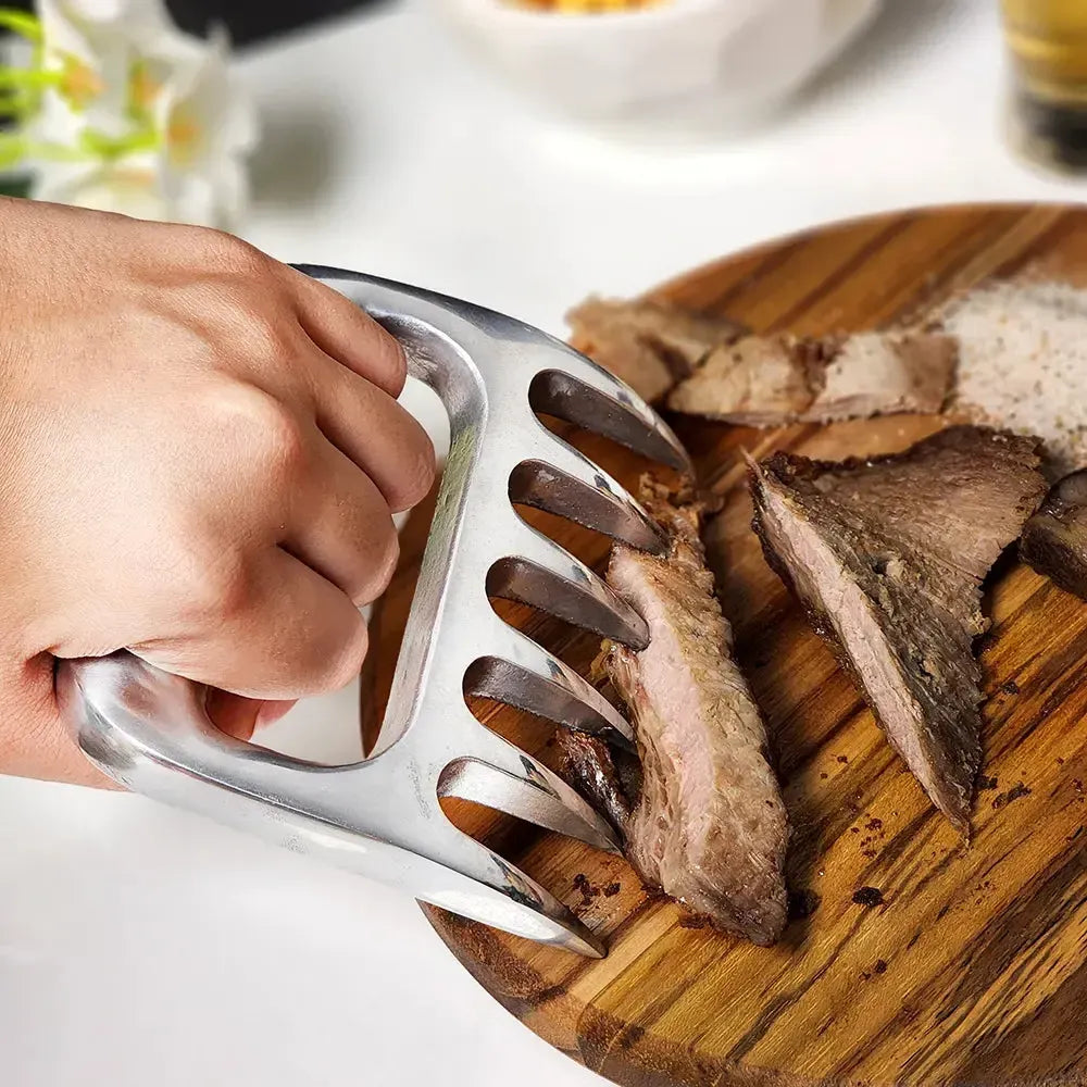 Garfo Tridente Churrasco c/ Garra de Urso Alumínio Personalizado