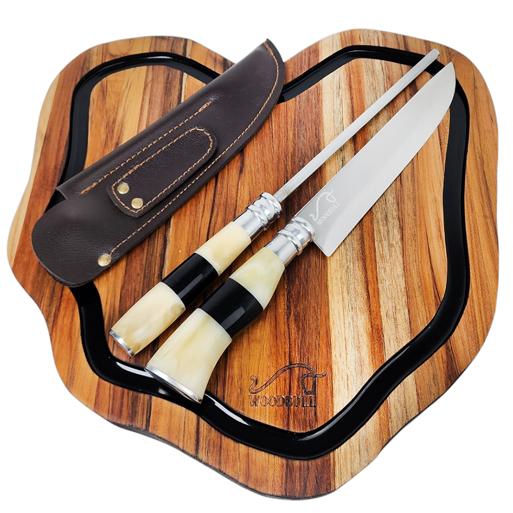 Kit Churrasco Personalizado Origens Black and White