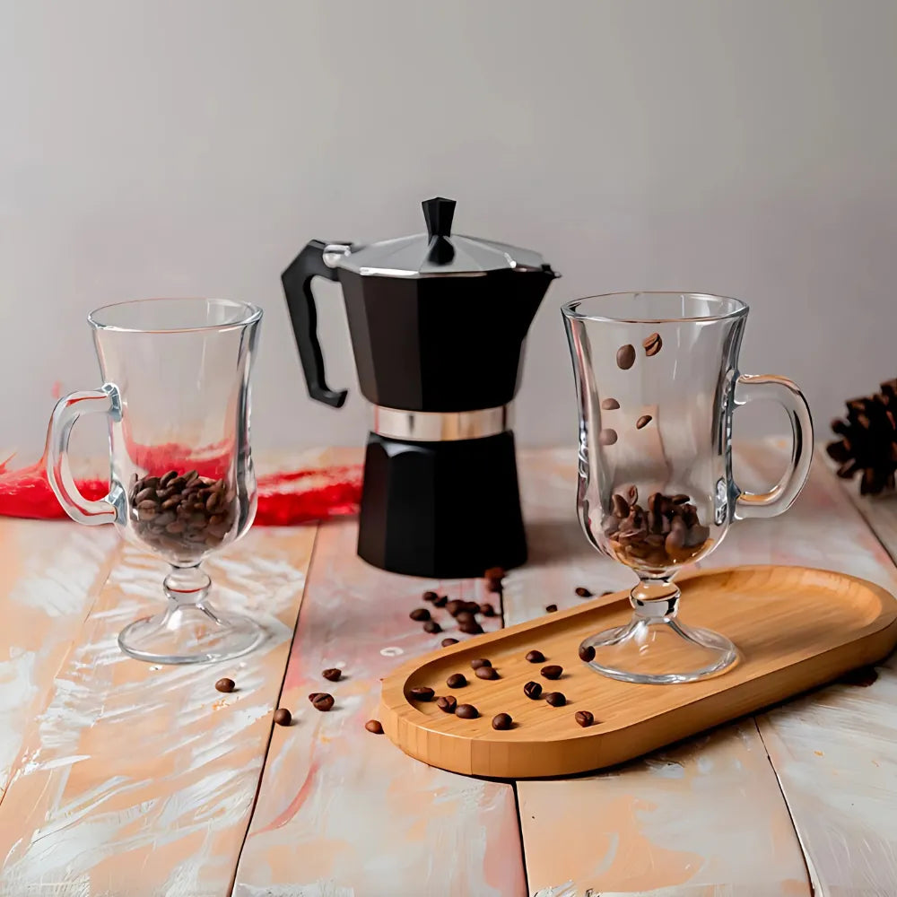 Kit Café Presente com Cafeteira Italiana | 4 Peças