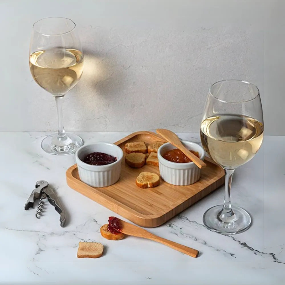 Kit para Petiscos e Vinho com 8 Peças | Ideal para Servir