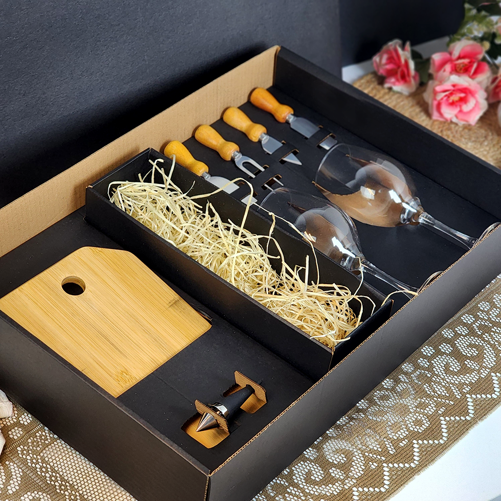 KIT PARA QUEIJO E VINHO - 8 PCS
