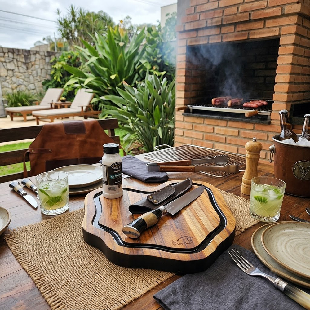 Kit Churrasco Personalizado Artesanal Parrillero Essencial