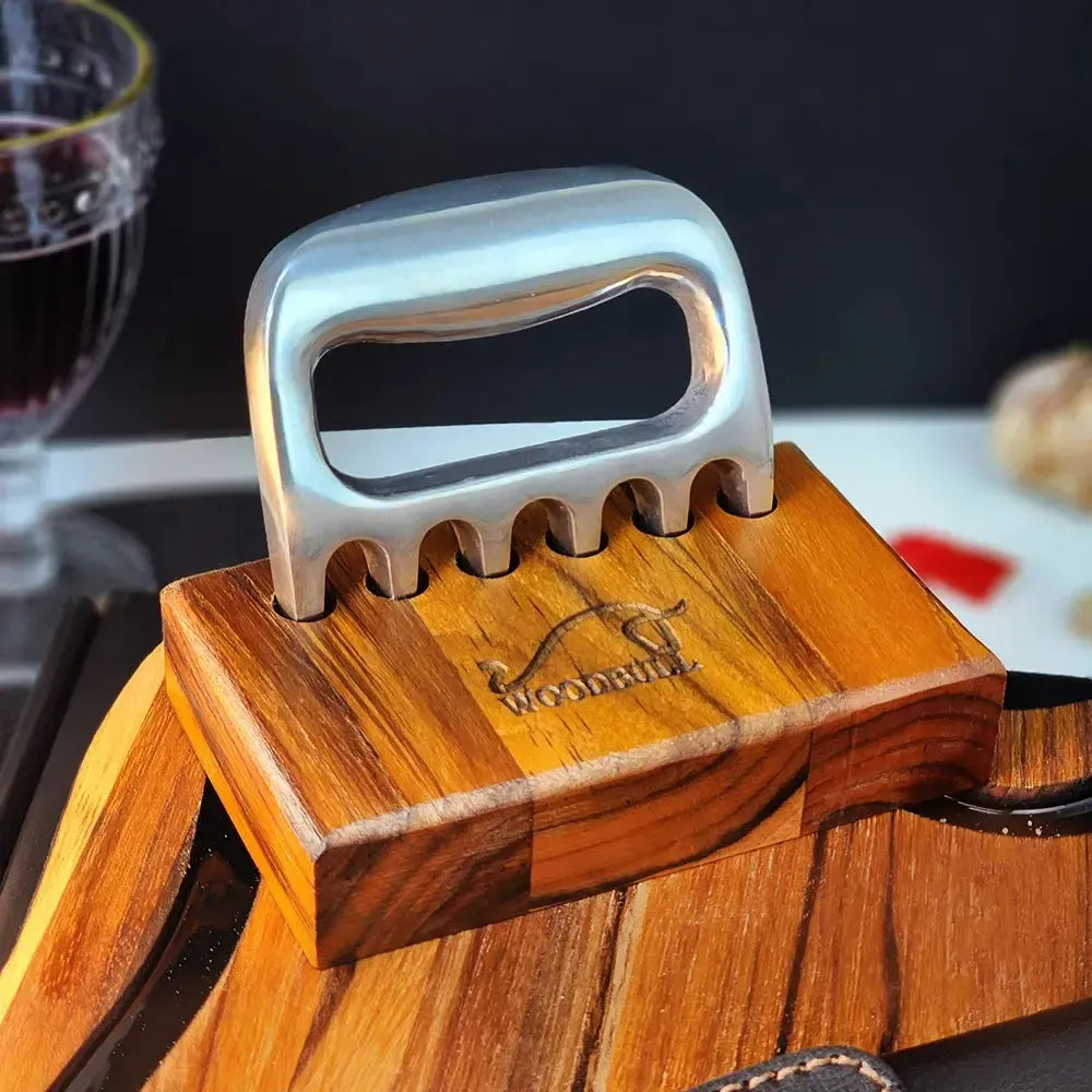 Kit para Churrasco Personalizado c/ Garra de Urso Faca 7" + Caixa p/ Presente