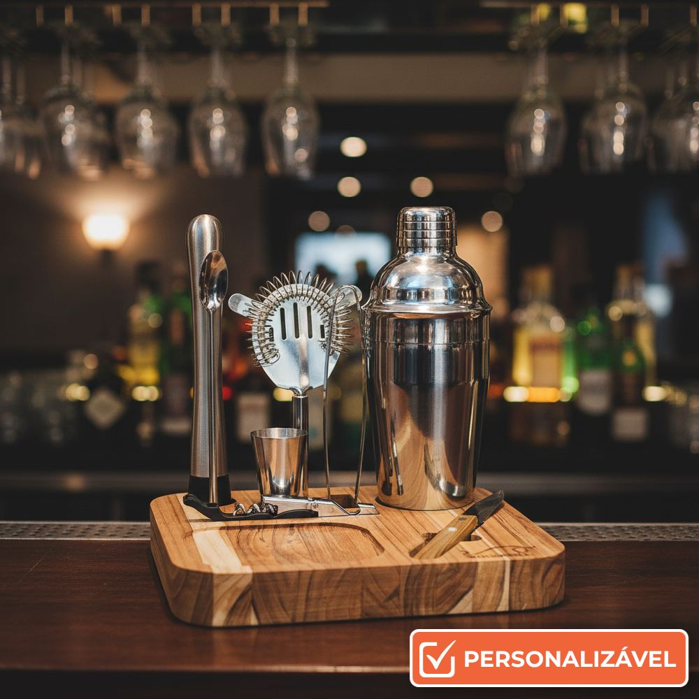 Kit Completo para Caipirinha | Presente para Barman e Amantes de Drinks