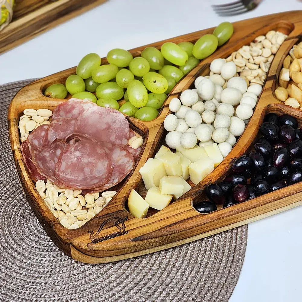 Petisqueira Madeira Nobre p/ Petiscos Frios Queijo Churrasco