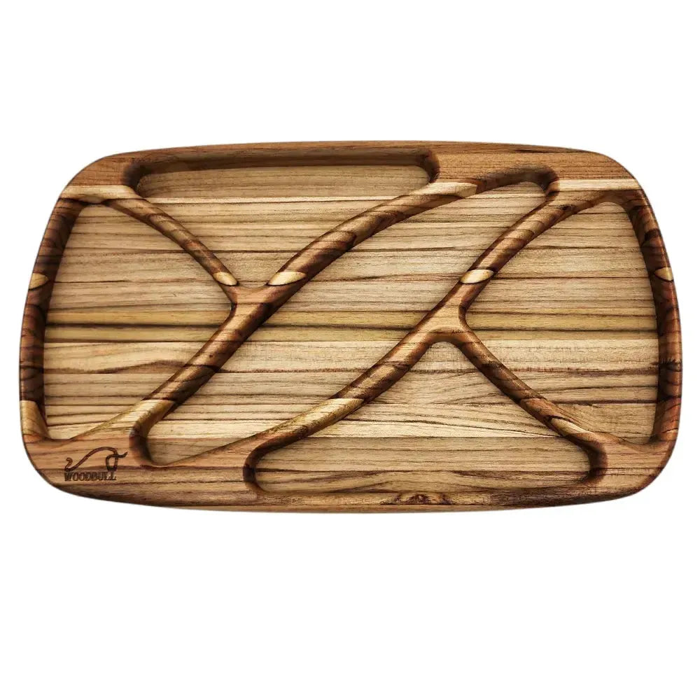 Petisqueira Madeira Nobre p/ Petiscos Frios Queijo Churrasco