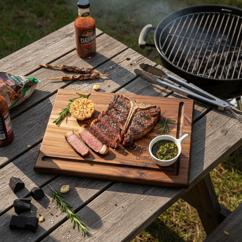 Tábua de Churrasco Personalizada Churrasqueiro Oficial da Família