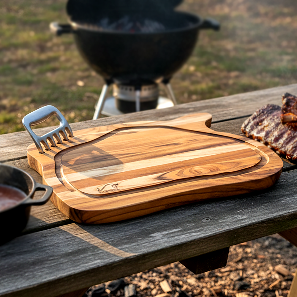 Tábua de Churrasco Personalizada Bbq Masters + Garra de Urso