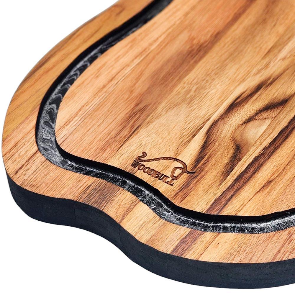 Tábua de Churrasco Personalizada Damascus Design