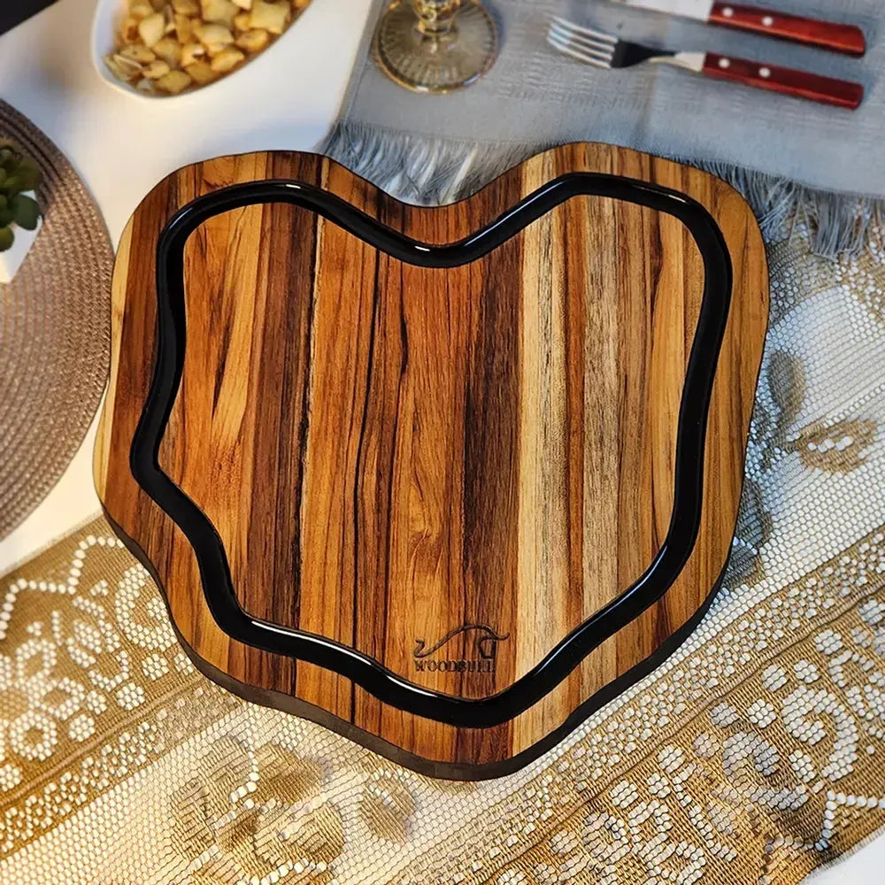 Tábua de Churrasco Personalizada Rústica Artesanal Origens Black