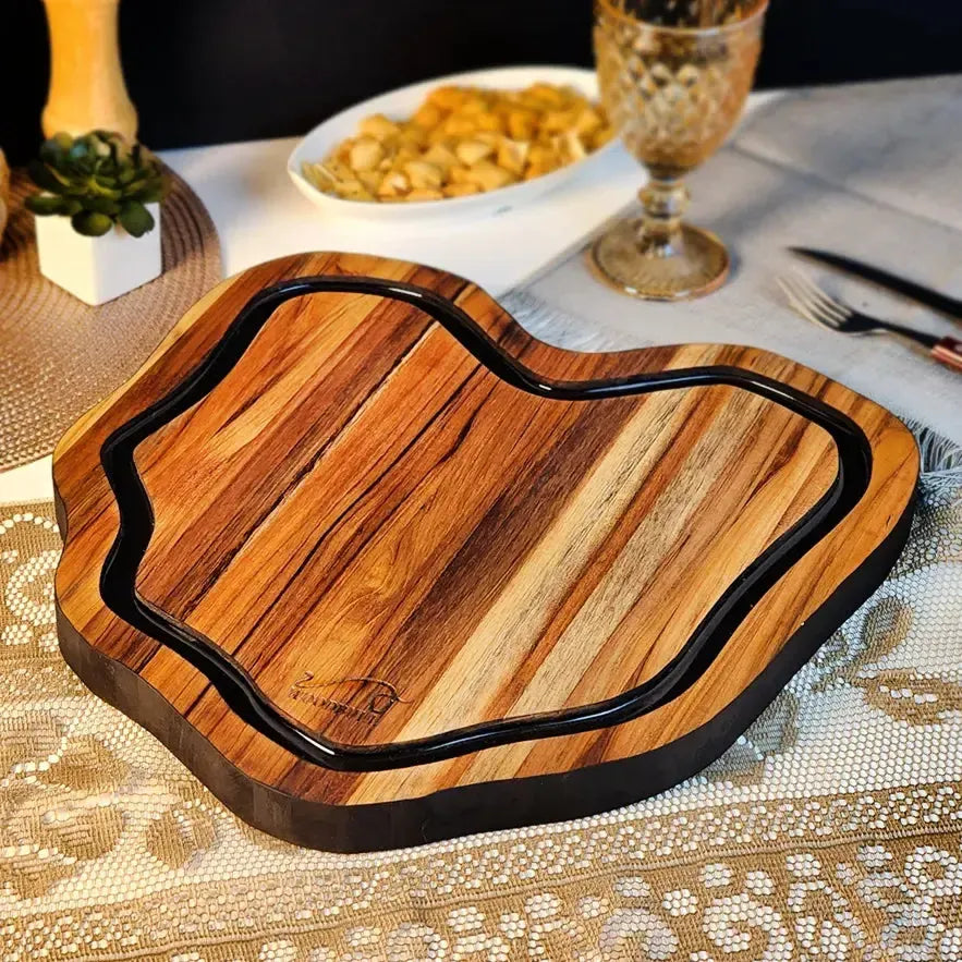 Tábua de Churrasco Personalizada Rústica Artesanal Origens Black