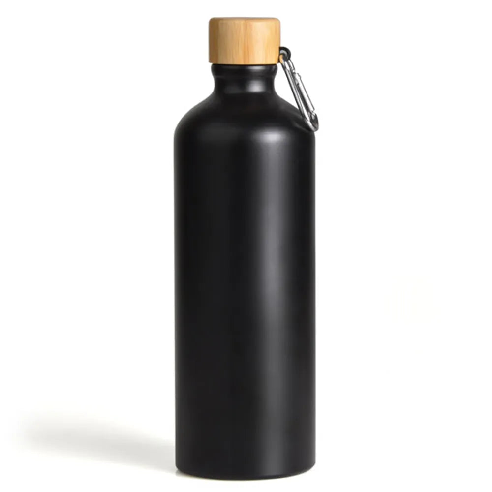Garrafa Térmica de Alumínio Preta | 1 Litro