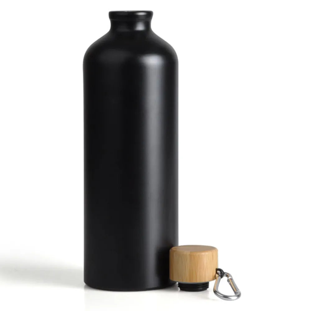Garrafa Térmica de Alumínio Preta | 1 Litro