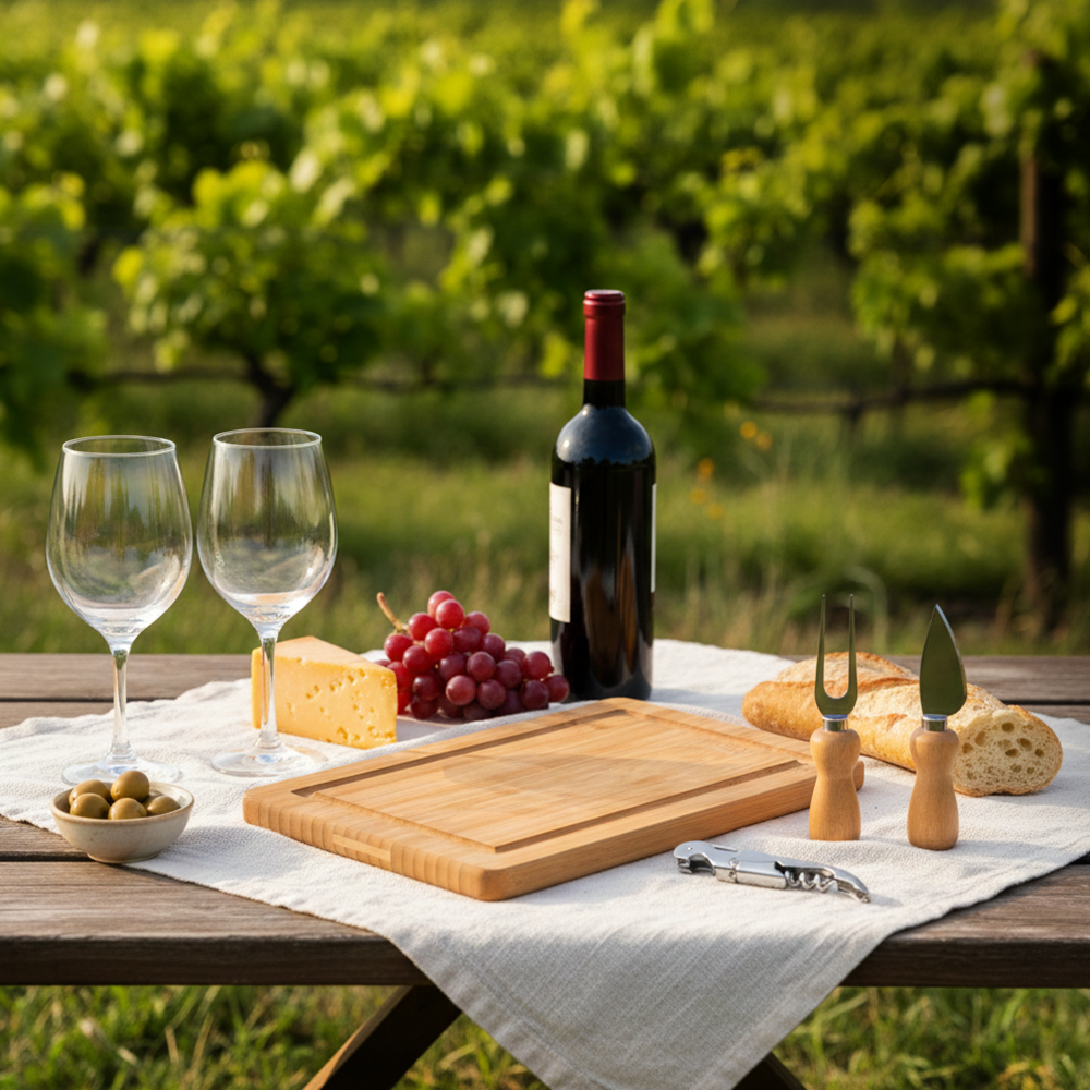 KIT QUEIJO E VINHO - 6 PCS