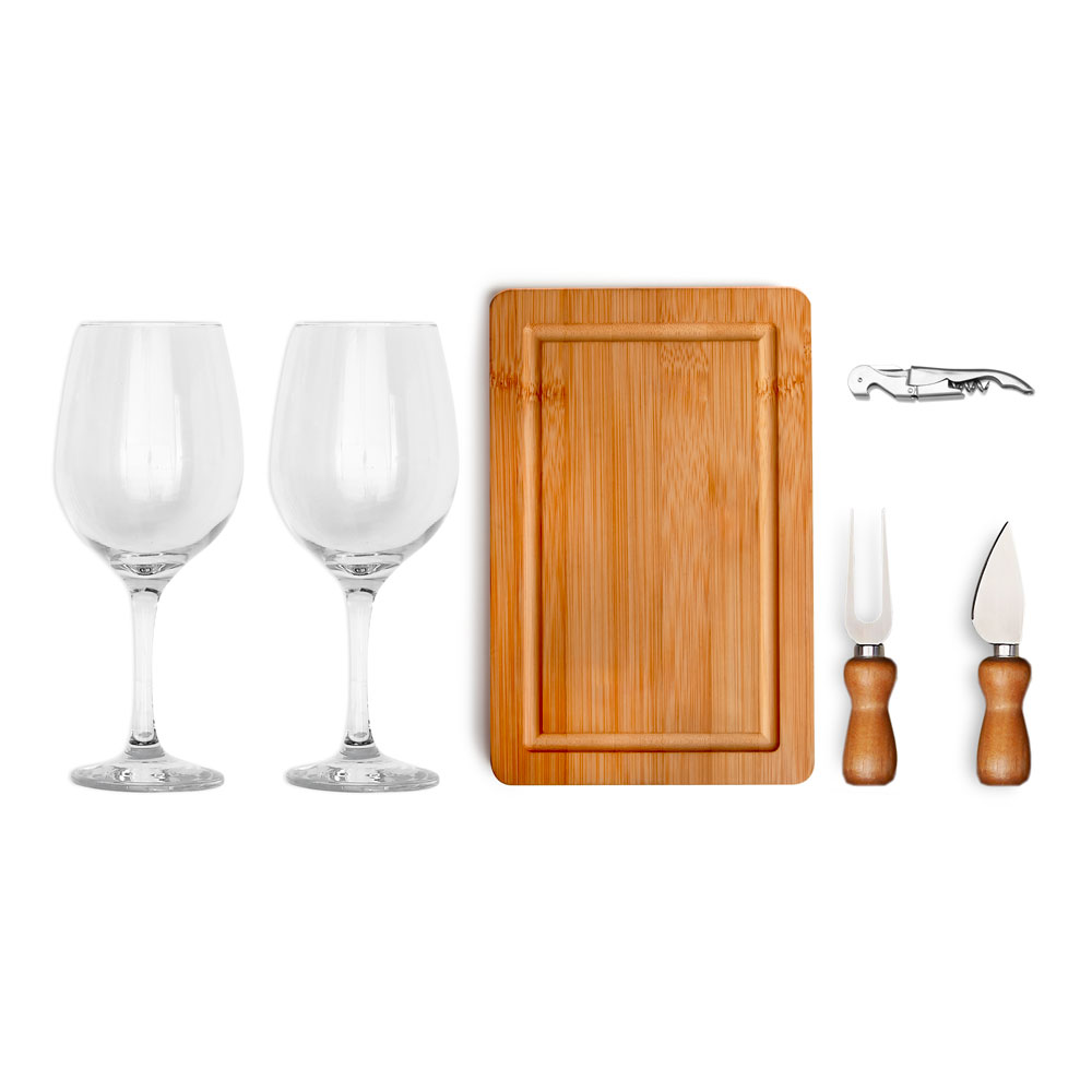 KIT QUEIJO E VINHO - 6 PCS