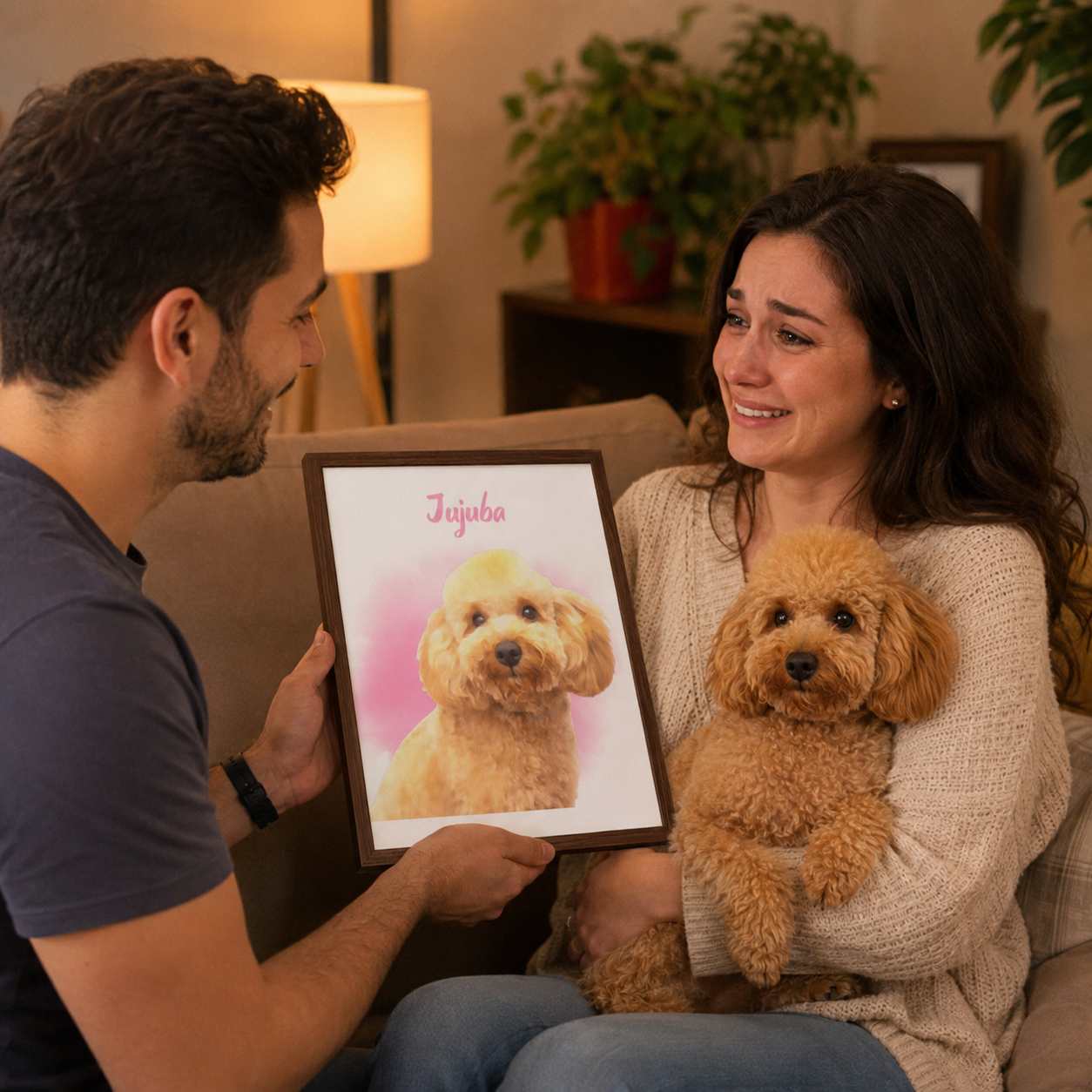 Retrato Pet - Escolha Tamanho, Moldura e Foto!