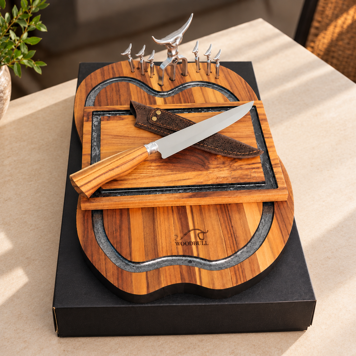 Kit Churrasco Personalizado With All c/ Caixa de Presente