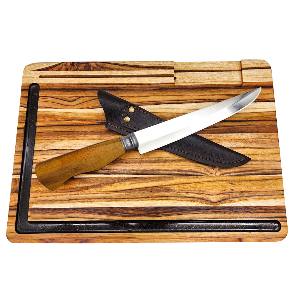 Kit Churrasco Premium com Faca | Presente Ideal para Churrasqueiro