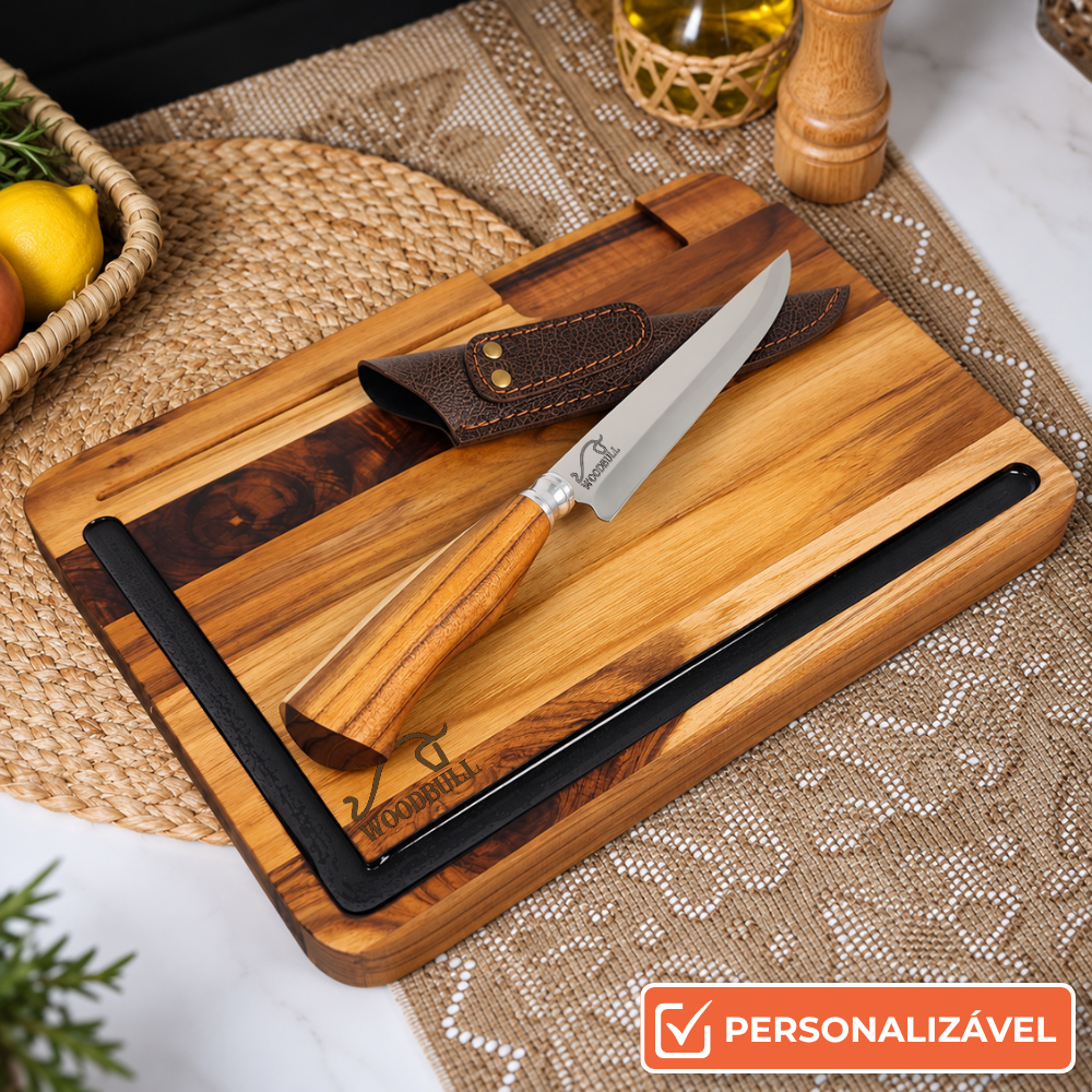 Kit Churrasco Premium com Faca | Presente Ideal para Churrasqueiro