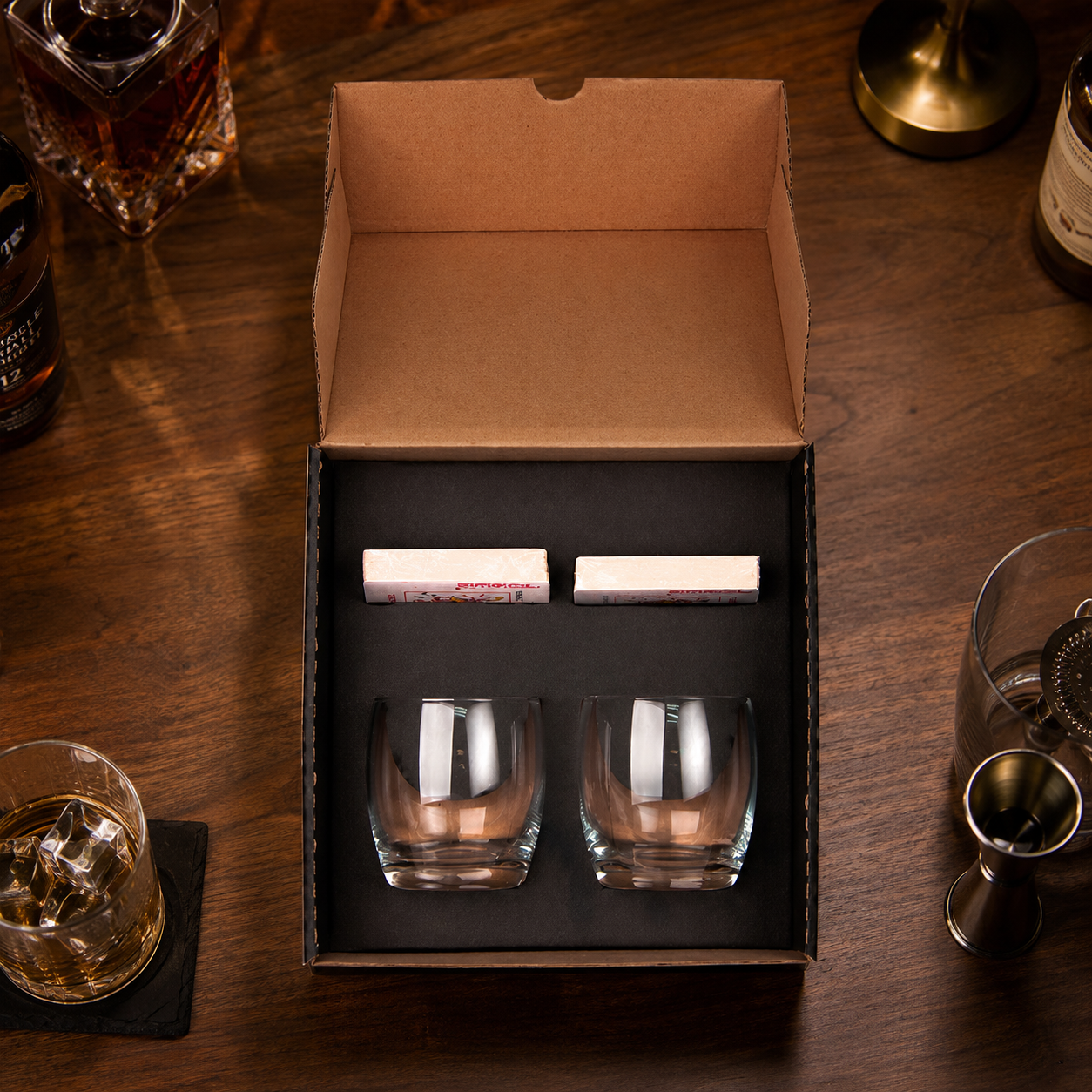 Kit Whisky Presente com Baralho | Conjunto Completo