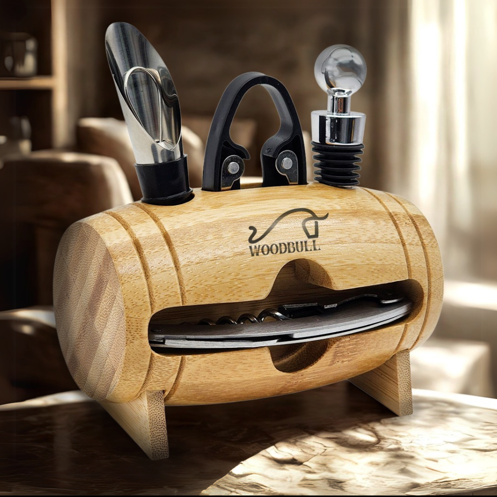 KIT PARA VINHO 4PCS C/ SUPOR D