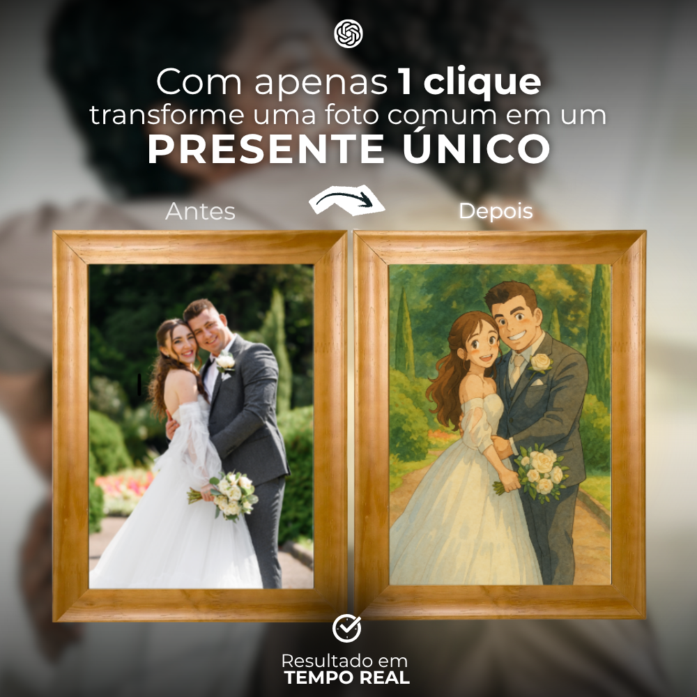 Moldura Personalizada com Foto 29x7x42cm  | Envernizada| Com Vidro  | Mel