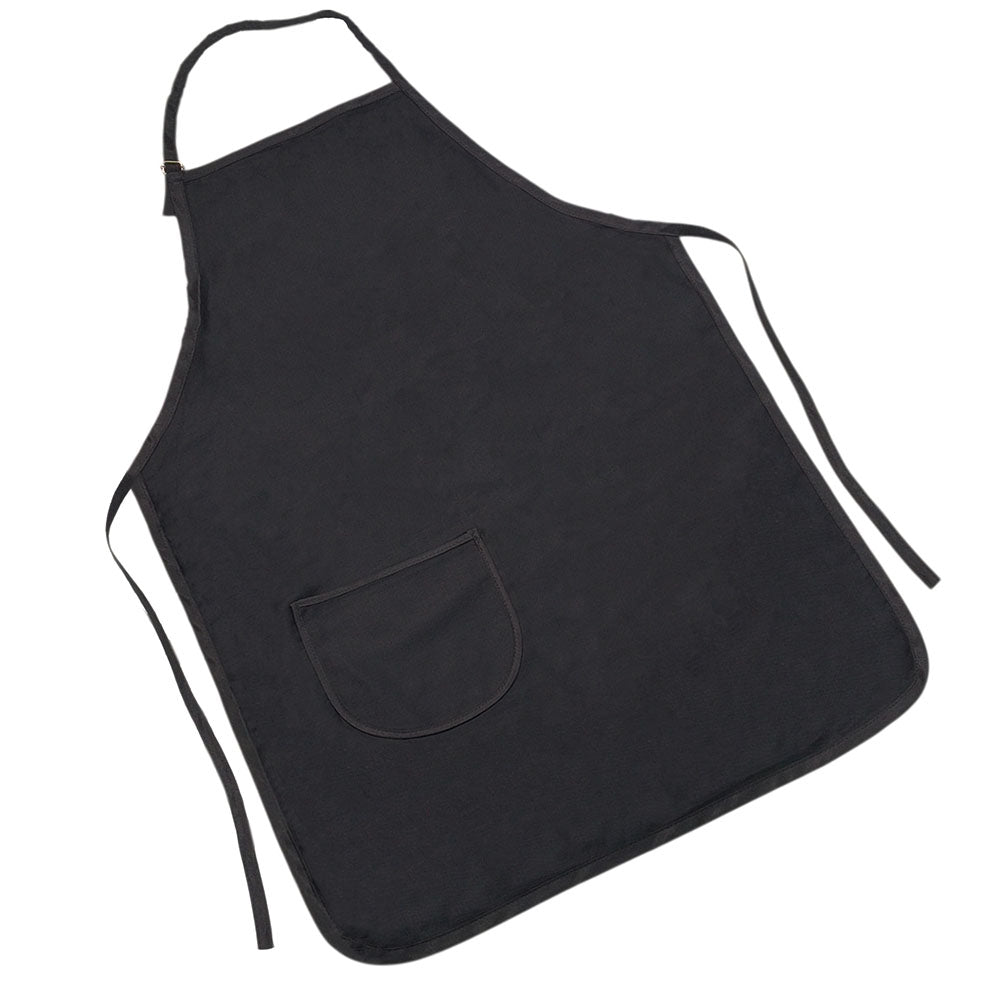 Avental Preto Profissional em Brim com Bolso | Resistente para Cozinha, Churrasco, Cafés e Restaurantes