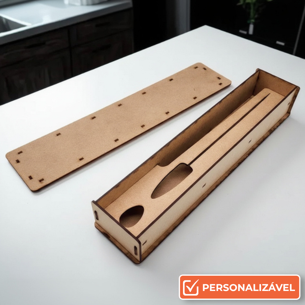Caixa de MDF Personalizada para Faca 42x9x5cm para Presente