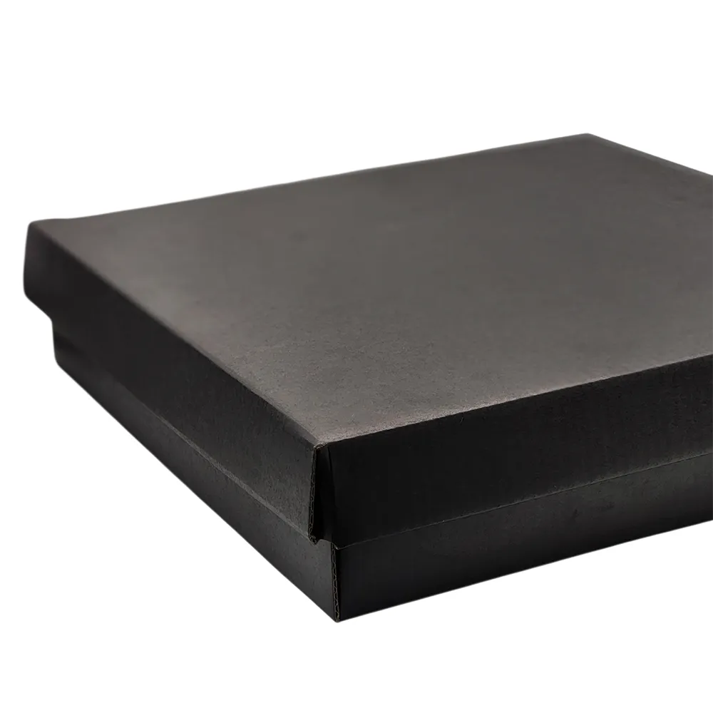 Caixa de Presente Premium Preta WOODBULL | Embalagem Elegante para Kits e Presentes