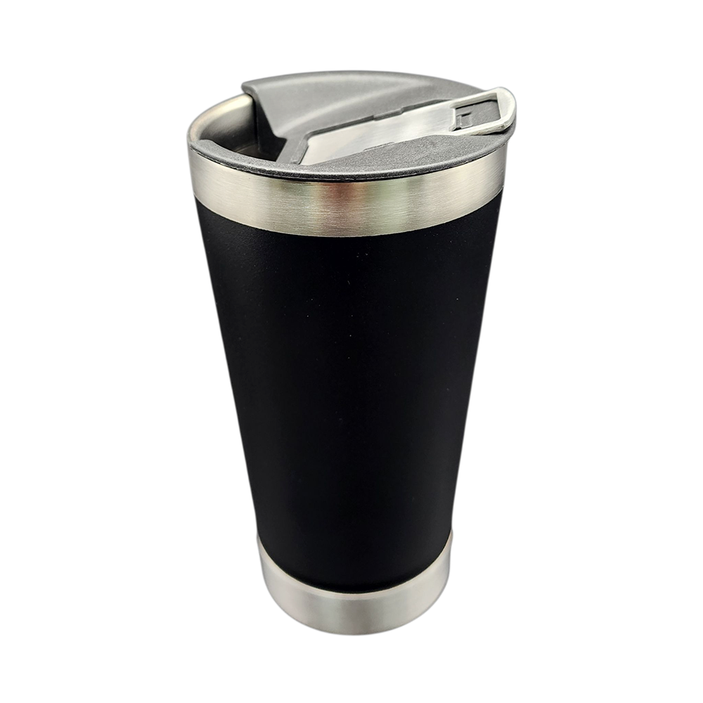 Copo Térmico em Aço Inox 473ml com Tampa Vedada para Bebidas Quentes e Geladas