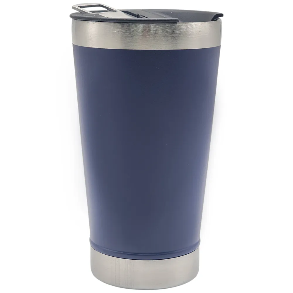 Copo Térmico em Aço Inox 473ml com Tampa Vedada para Bebidas Quentes e Geladas
