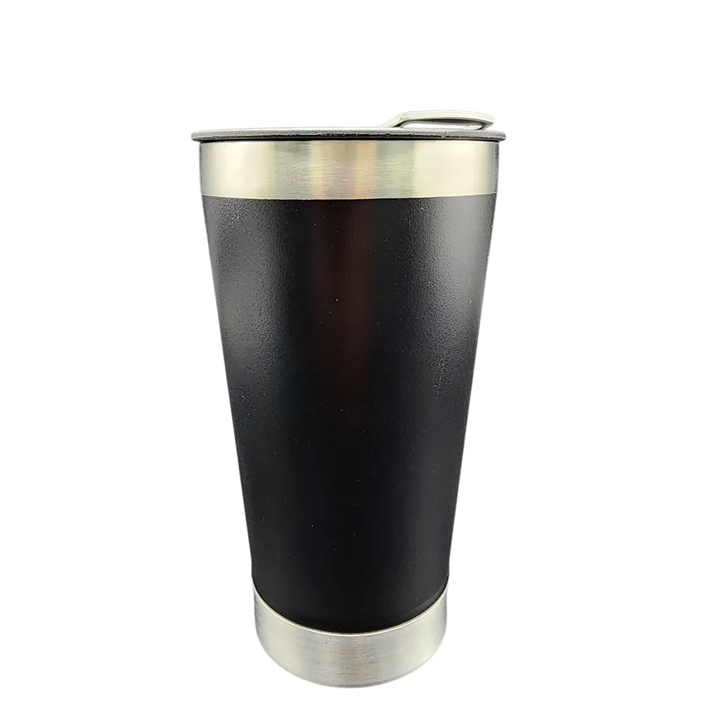 Copo Térmico em Aço Inox 473ml com Tampa Vedada para Bebidas Quentes e Geladas