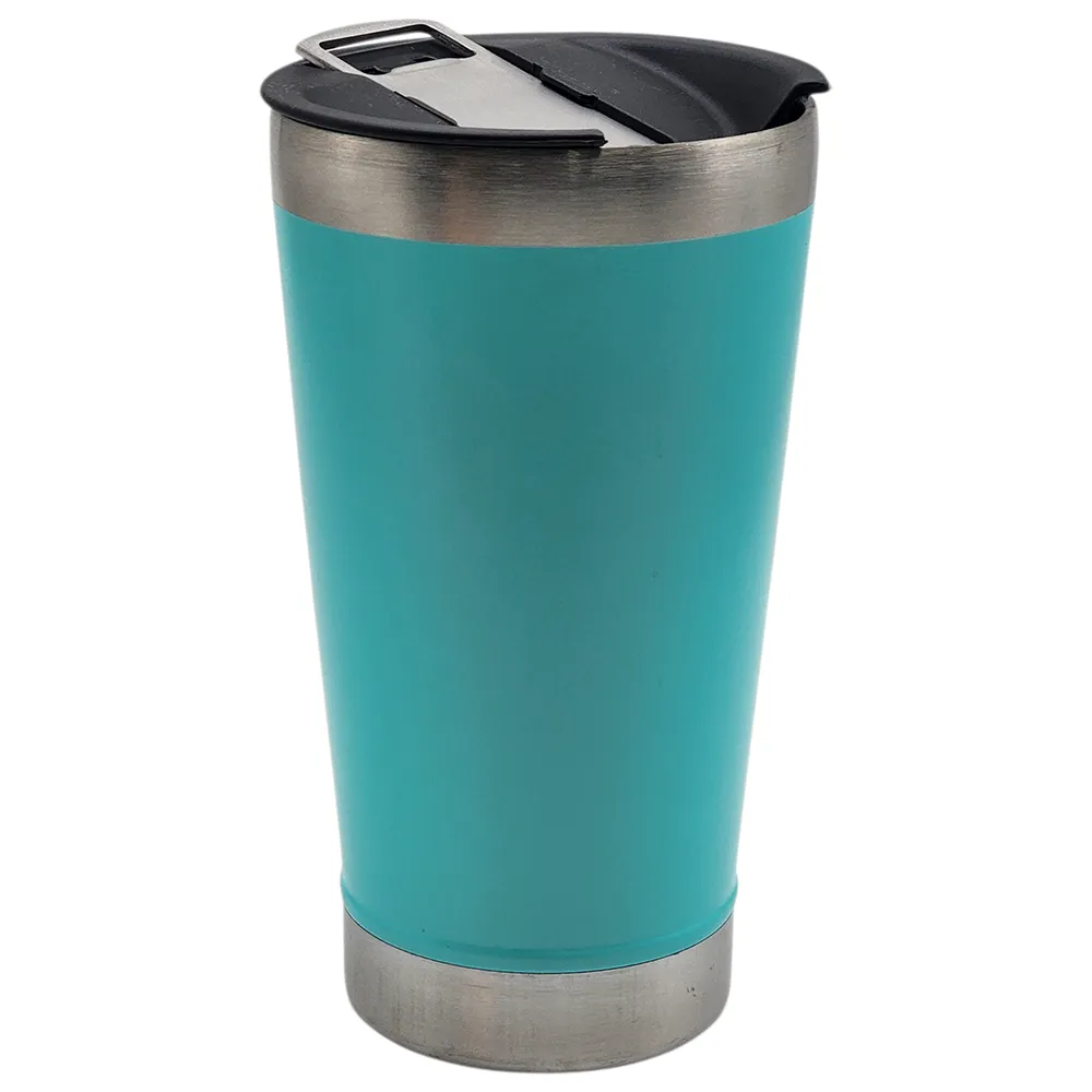 Copo Térmico em Aço Inox 473ml com Tampa Vedada para Bebidas Quentes e Geladas