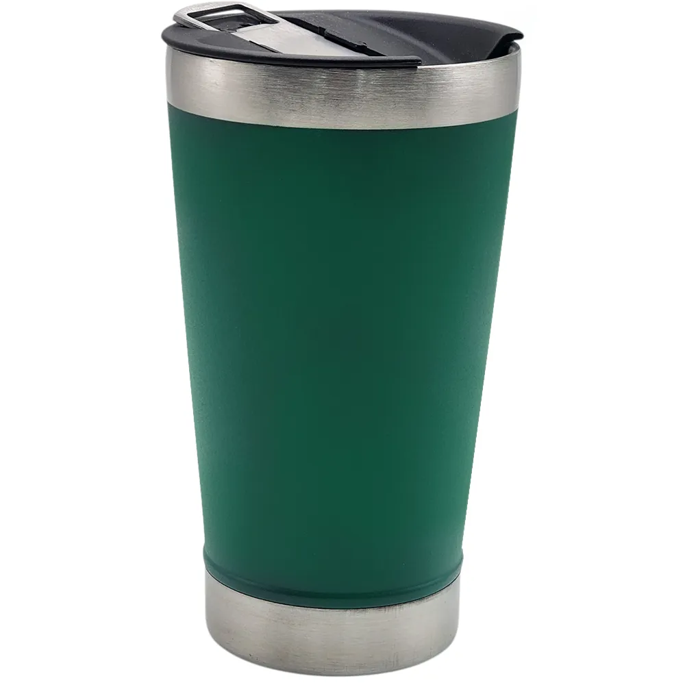 Copo Térmico em Aço Inox 473ml com Tampa Vedada para Bebidas Quentes e Geladas
