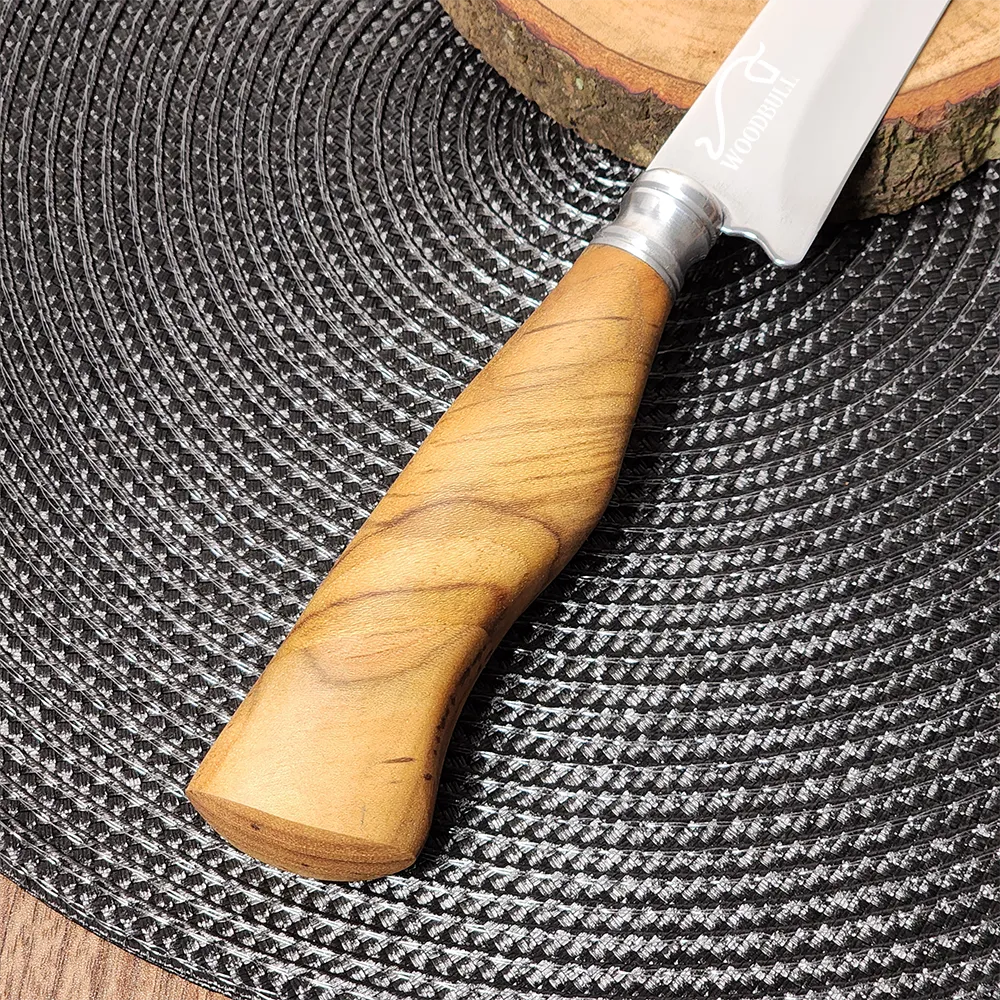 Faca para Churrasco Personalizada em Inox e Madeira 7” sem Bainha