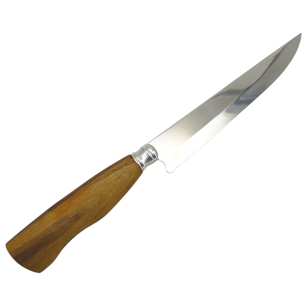 Faca para Churrasco Personalizada em Inox e Madeira 7” sem Bainha