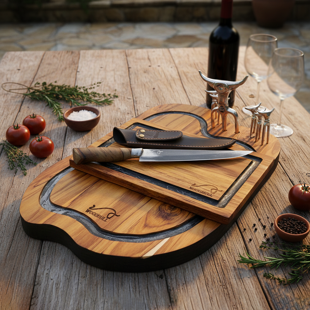 Kit Churrasco Personalizado With All c/ Caixa de Presente