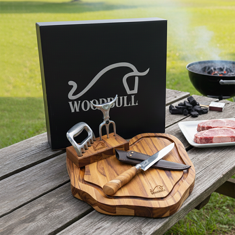 Kit Churrasco Personalizado com Faca 7” e Acessórios | Presente Ideal