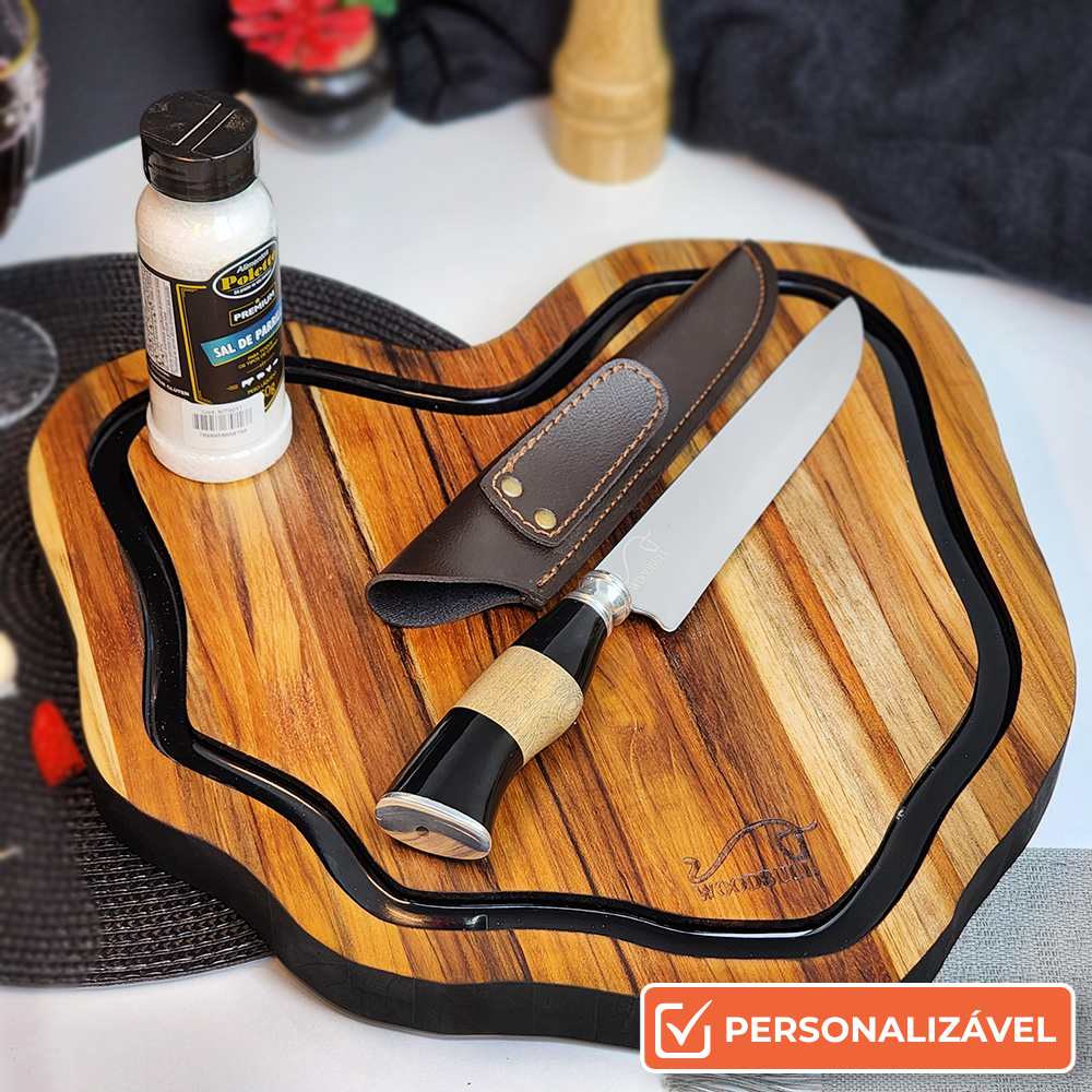 Kit Churrasco Personalizado Artesanal Parrillero Essencial