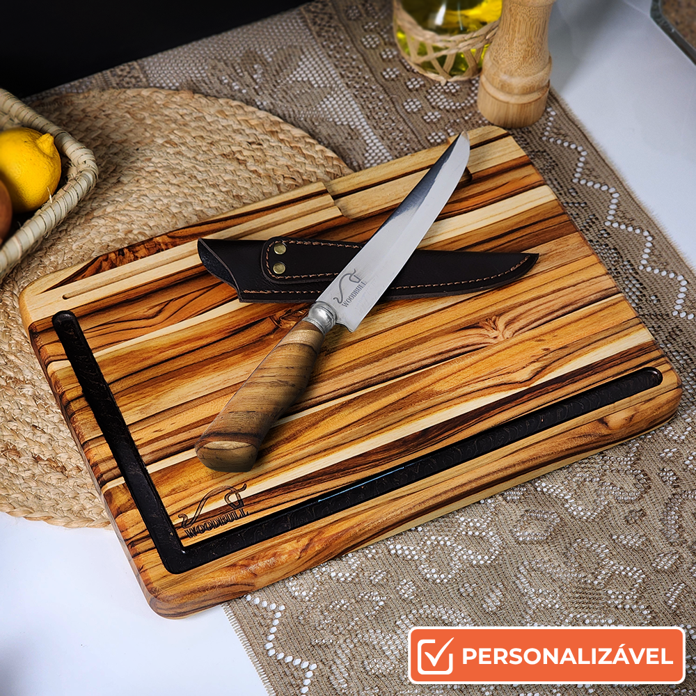 Kit Churrasco Premium com Faca | Presente Ideal para Churrasqueiro