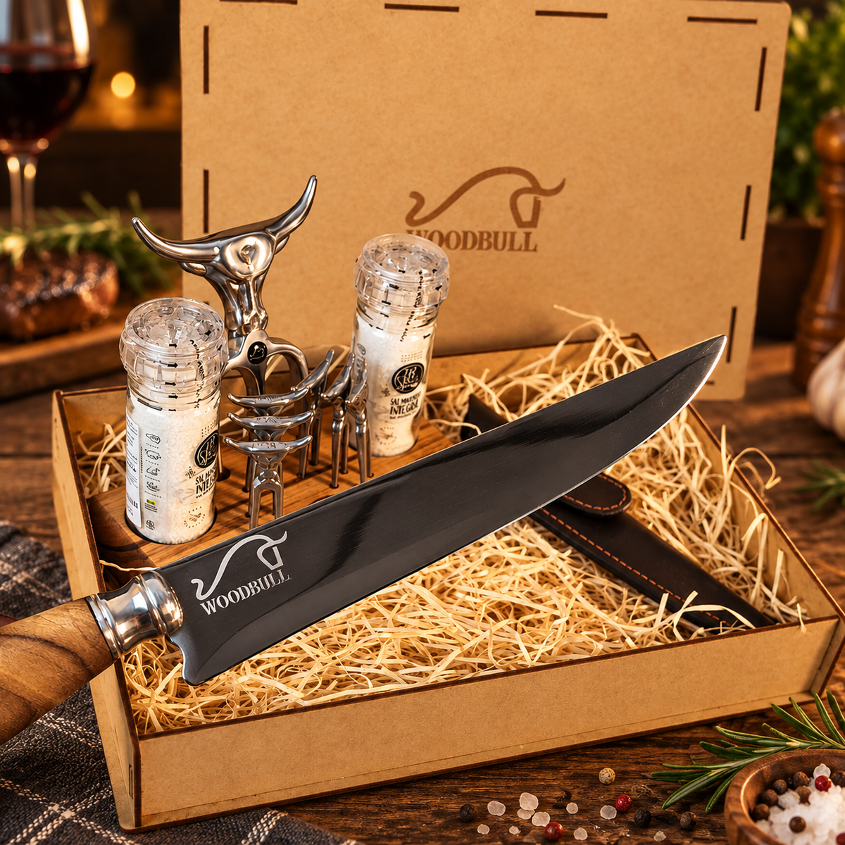 Kit Churrasco Personalizado com Acessórios Gourmet